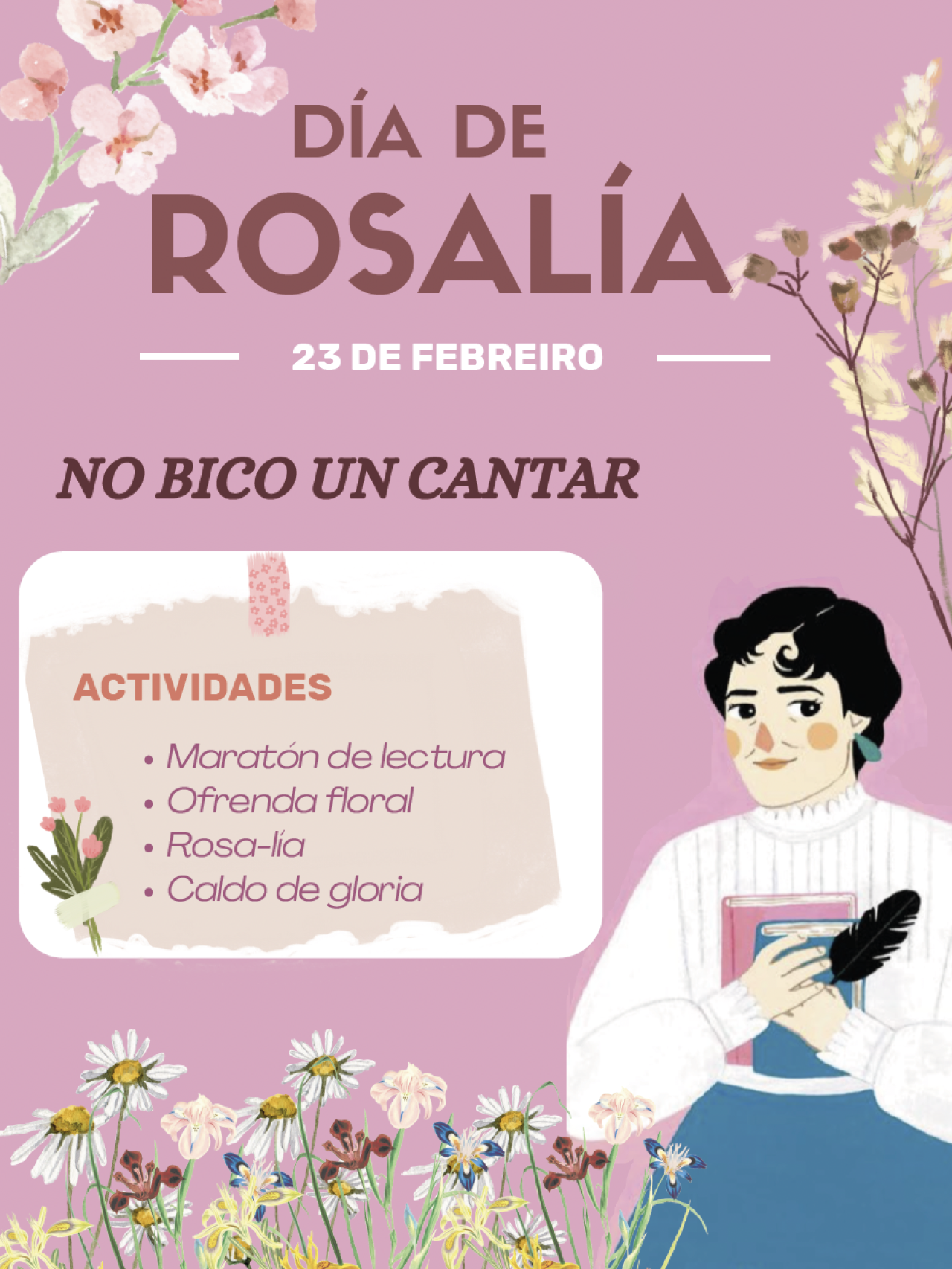 Cartel realizado por el alumnado del centro.