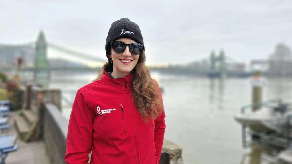 Alba Fernández días antes de partir hacia la Antártida.