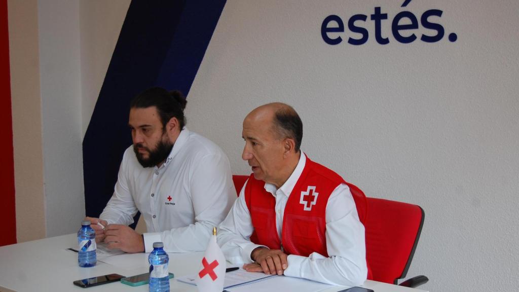Alberto Andrés y Ángel Agudo, en la rueda de prensa