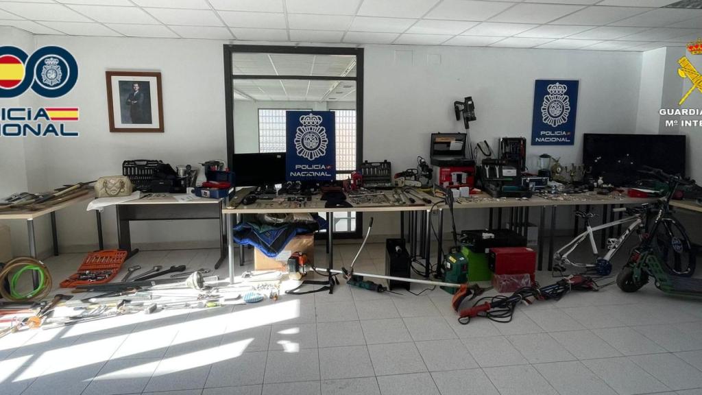 Objetos intervenidos.