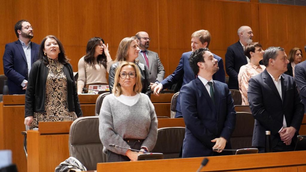 Mayte Pérez, en el último pleno de las Cortes de Aragón.