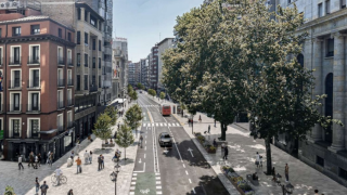 La calle del Coso tras la reforma.