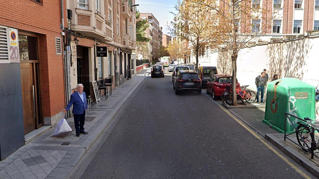 Calle Santuario de Valladolid, donde se produjo la agresión