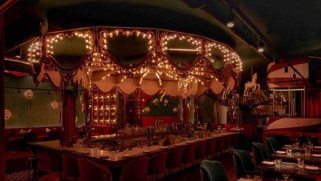 El interior del restaurante.