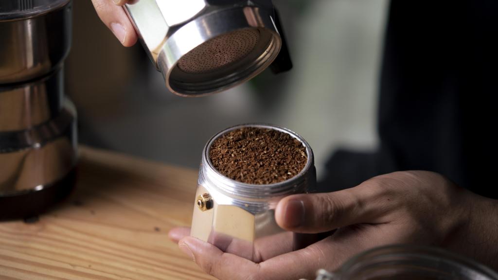 Una cafetera italiana.