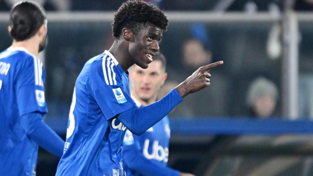 Assane Diao, en un partido con el Como