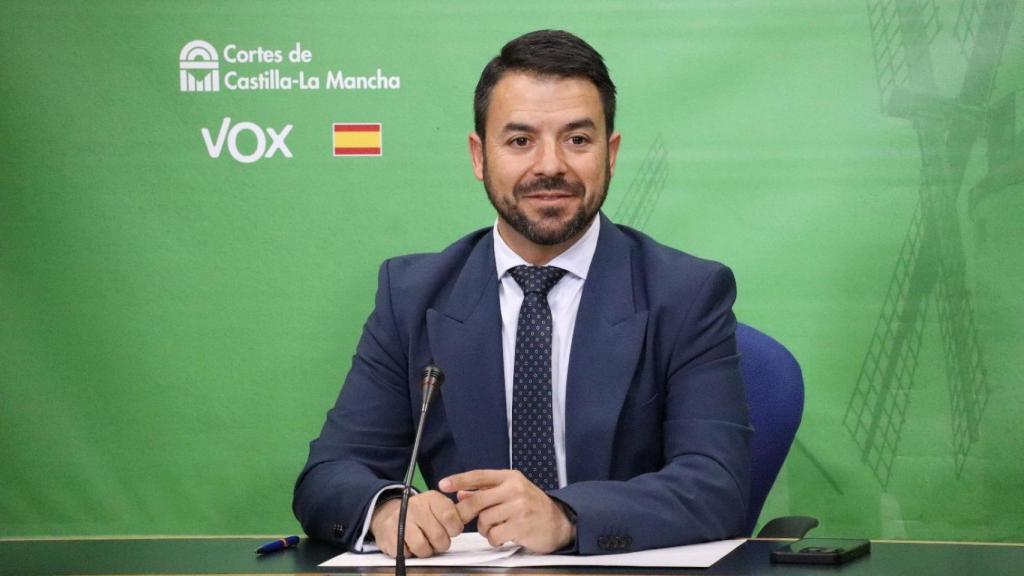 Iván Sánchez, portavoz de Vox en las Cortes de Castilla-La Mancha.