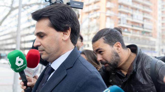 González Amador, en los Juzgados de Plaza de Castilla.