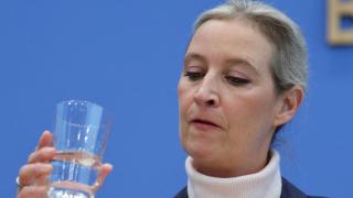 Alice Weidel, en la rueda de prensa después de las elecciones generales alemanas en Berlín.