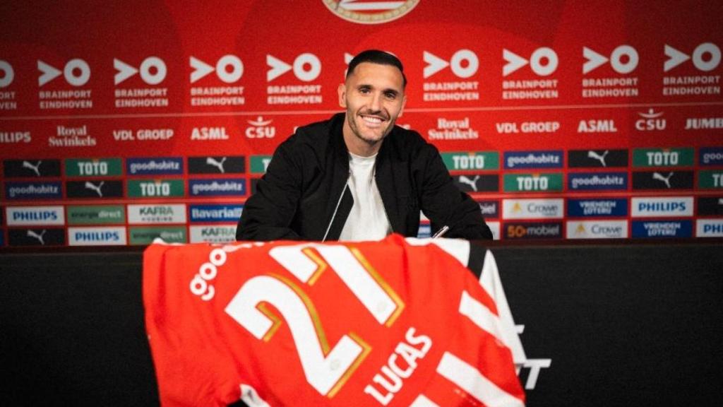El PSV Eindhoven presume del coruñés Lucas Pérez