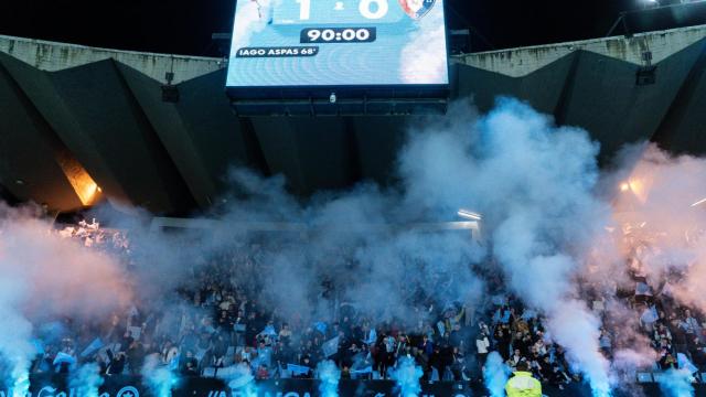 Grada de Gol de Balaídos en su último partido, ante Osasuna.