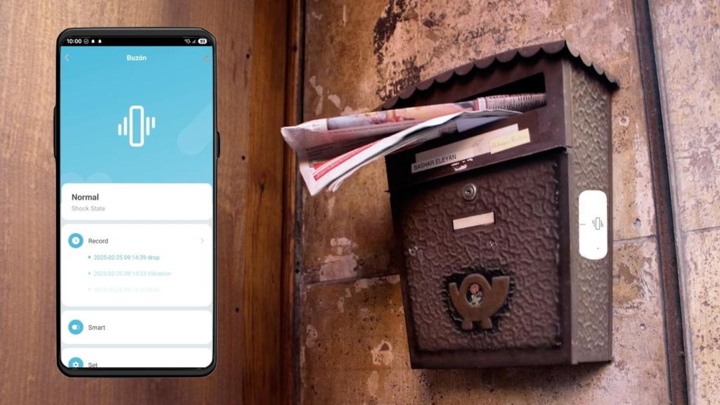 Buzón con sensor y app de control