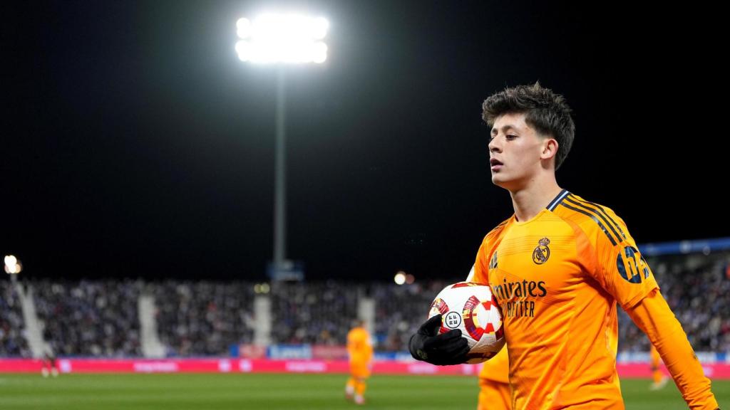 Arda Güler, con el Real Madrid