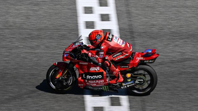 Marc Márquez, durante los test de pretemporada con Ducati
