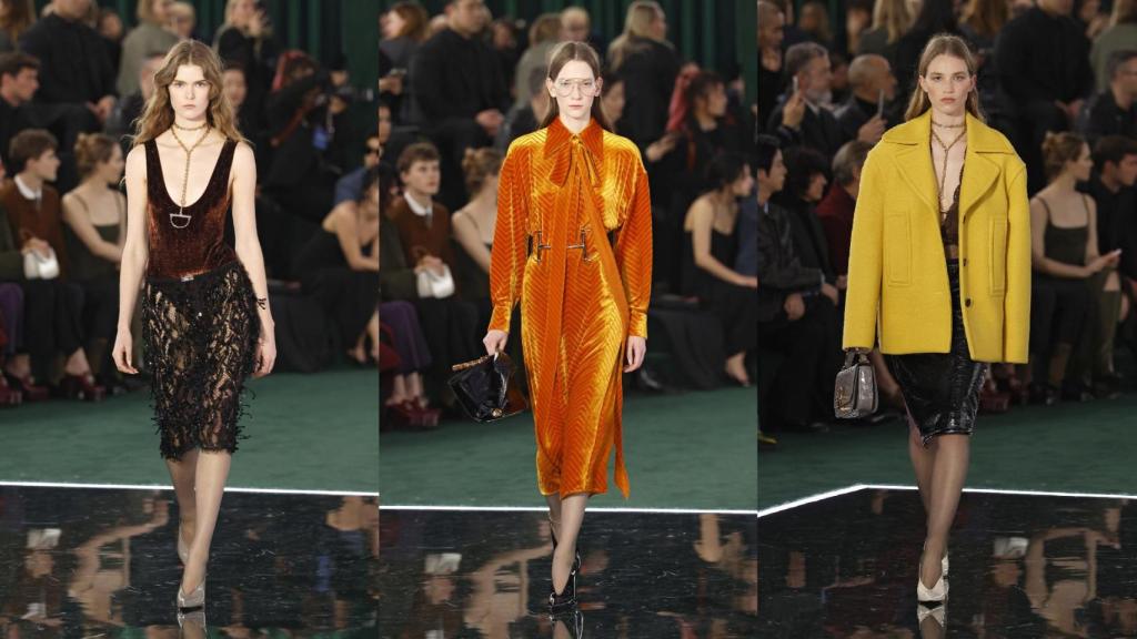 Siluetas del desfile de Gucci.