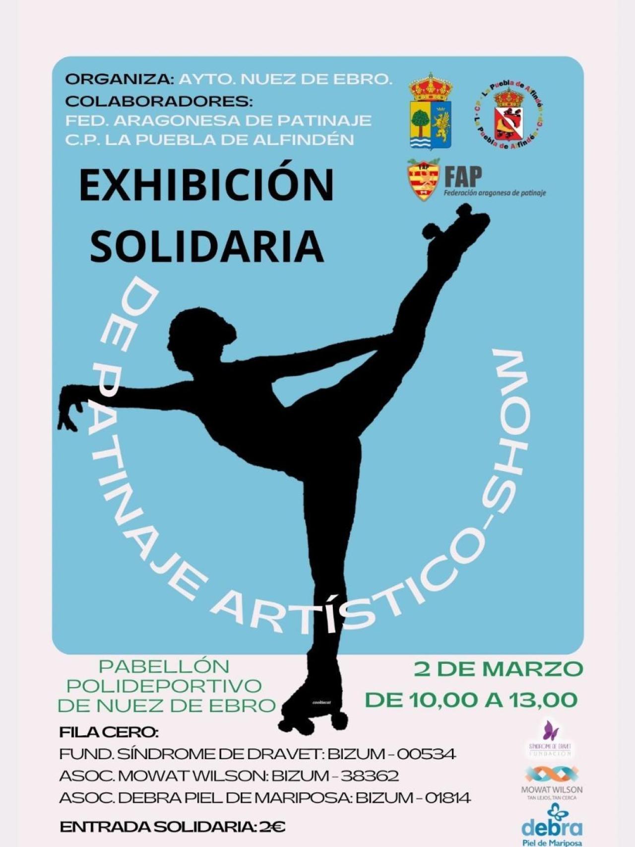 Cartel de la exhibición solidaria en Nuez de Ebro