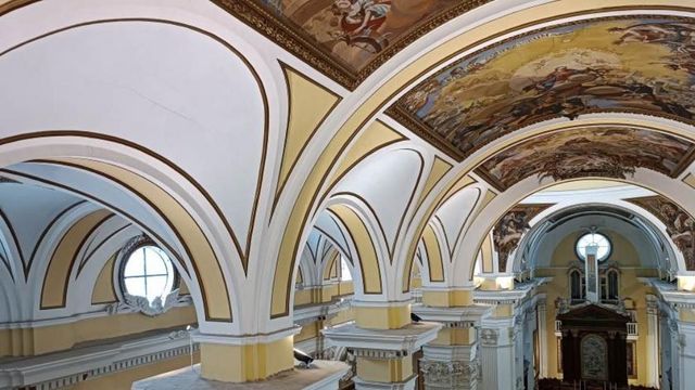 Cubierta de la iglesia de Santa María la Mayor de Épila.