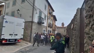 Imagen del traslado de las obras del Monasterio del Amor Misericordioso y del Amor de Dios, en Piedrahíta (Ávila), a Salamanca
