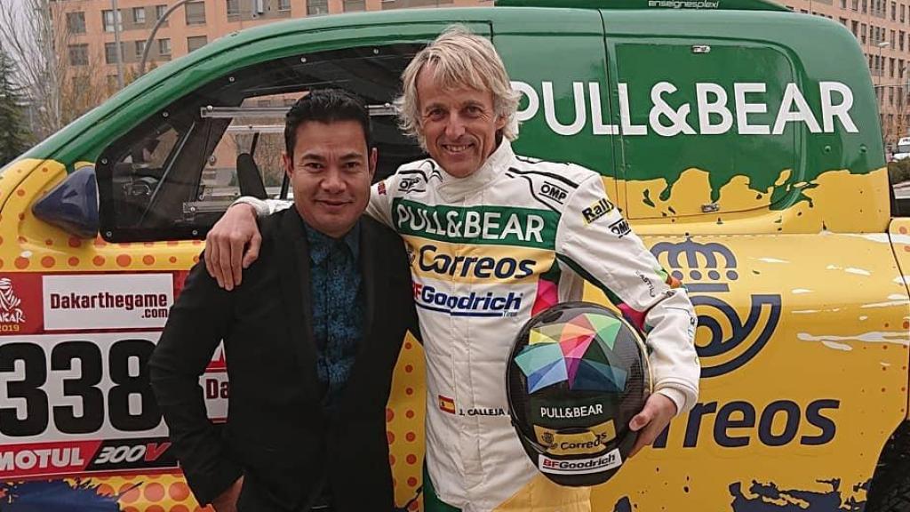 Ganesh Manalama y Jesús Calleja, en una imagen de sus redes sociales.