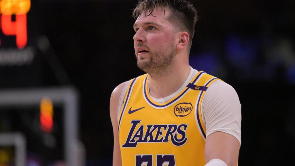 Luca Doncic, durante un partido con Los Ángeles Lakers