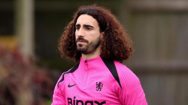 Marc Cucurella, durante un entrenamiento con el Chelsea