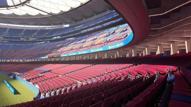 El Camp Nou por dentro tras las obras de reconstrucción