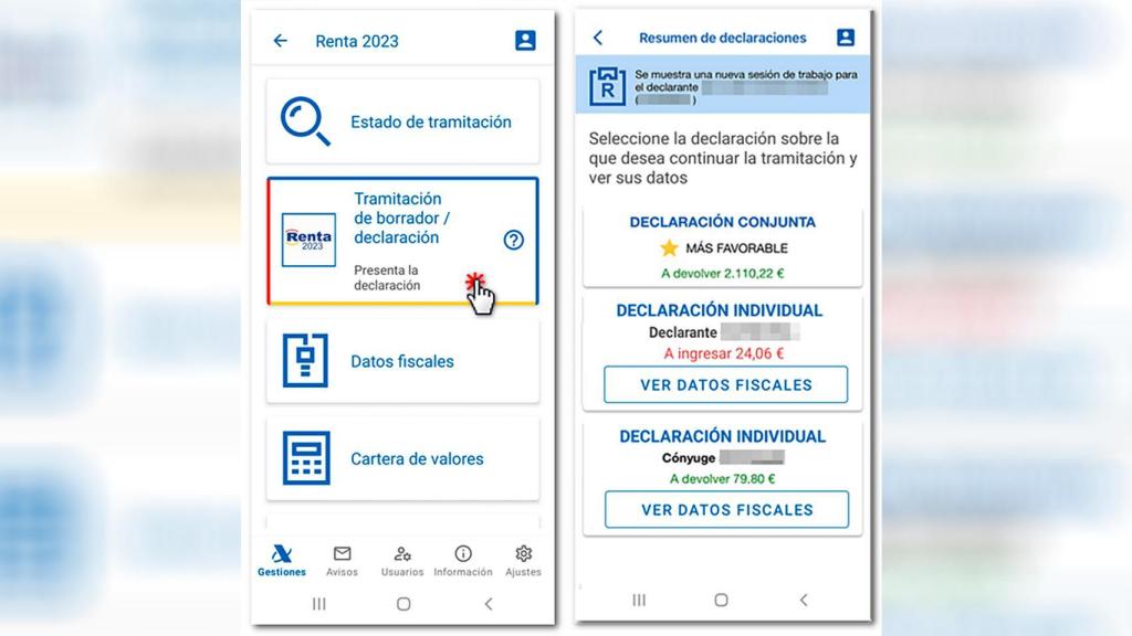La app Agencia Tributaria disponible en los móviles