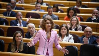 María Jesús Montero, vicepresidenta primera del Gobierno y ministra de Hacienda, en el Senado.