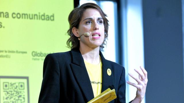 La fundadora del Club de Malasmadres, durante el evento.