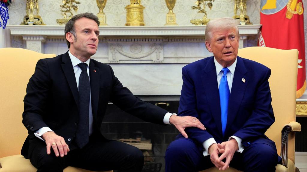 Emmanuel Macron y Donald Trump durante su reunión en la Casa Blanca.