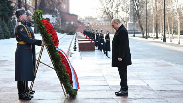 Vladímir Putin, durante una ceremonia militar en Moscú el pasado domingo.