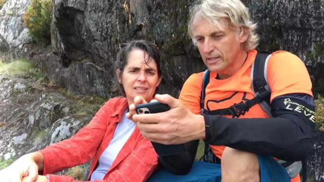 María Ruiz y Jesús Calleja durante un programa.