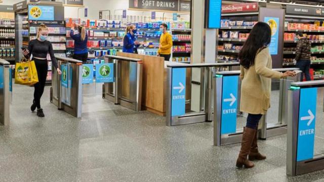 Imagen de archivo del supermercado.