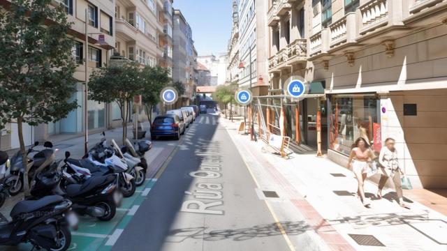 Imagen de la calle García Camba de Pontevedra.