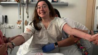 Belén Domínguez no se rinde a pesar de su situación.