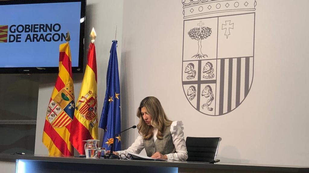 La vicepresidenta del Gobierno de Aragón, Mar Vaquero