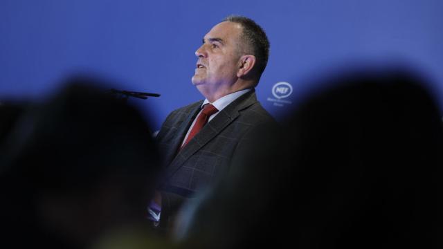 El 'conseller' para la Recuperación de la Comunitat Valenciana, Francisco José Gan Pampols, interviene en el Fórum Europa Tribuna Mediterránea. Efe / Biel Aliño