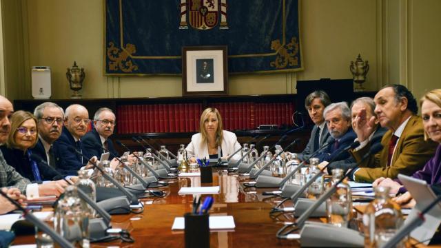 La presidenta del CGPJ, Isabel Perelló, durante un pleno que celebra el Consejo General del Poder Judicial (CGPJ).