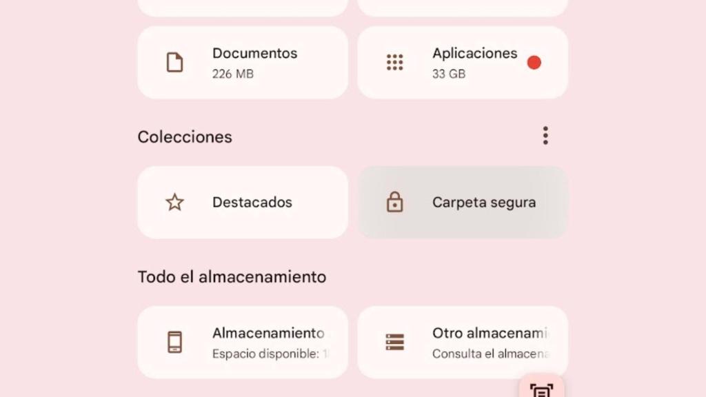 Carpeta segura de Google Files