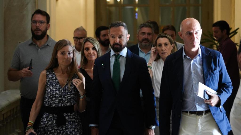Los cuatro ediles de Vox en el Ayuntamiento de Valencia. Jorge Gil / EP