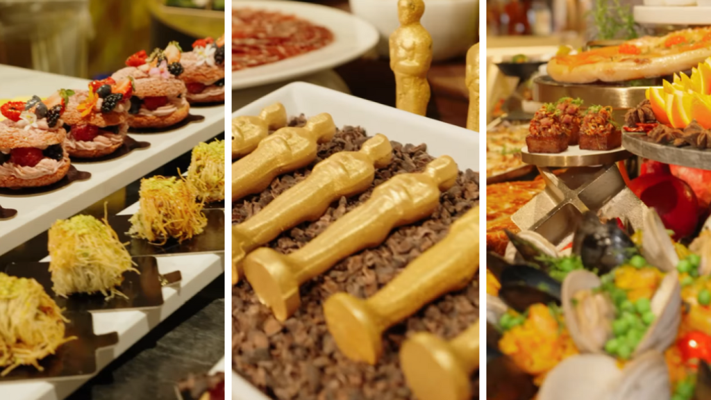 Algunas de las delicatessen que degustarán en los Oscars 2025.