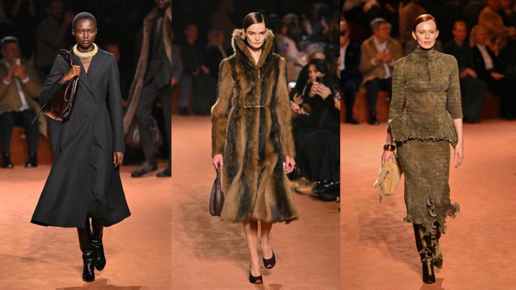 Siluetas del desfile de FENDI.