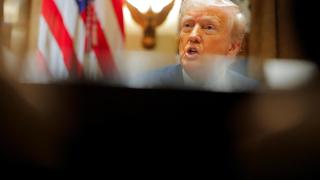 Donald Trump, en la primera reunión de su equipo de gobierno en la Casa Blanca.