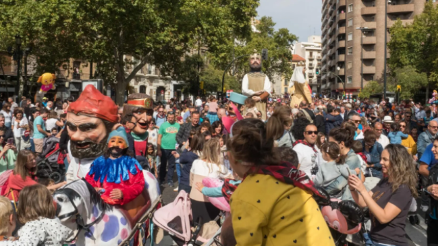 La comparsa de Cabezudos, en una imagen de archivo.
