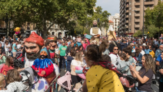 La comparsa de Cabezudos, en una imagen de archivo.