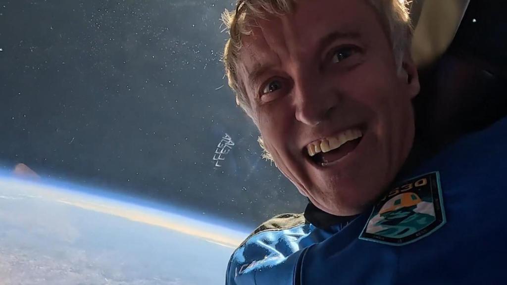 Jesús Calleja, en una imagen de la retransmisión especial de Telecinco.