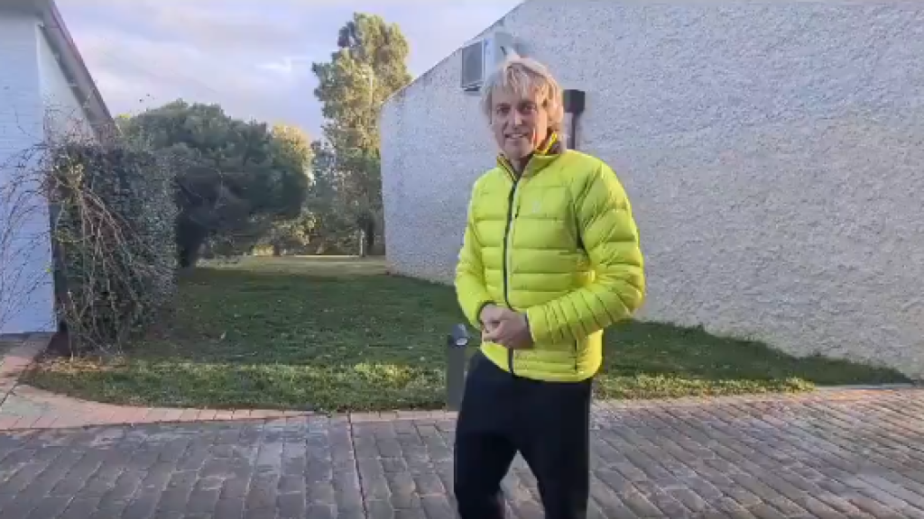 Jesús Calleja en su casa de León