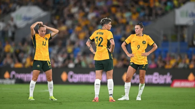 Las jugadoras de la selección australiana.
