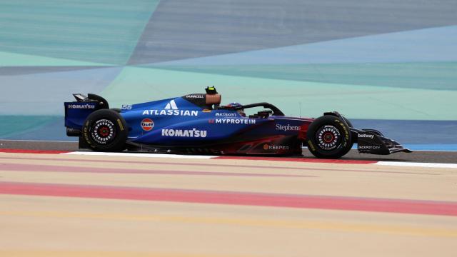 Carlos Sainz, durante los test de pretemporada de F1.