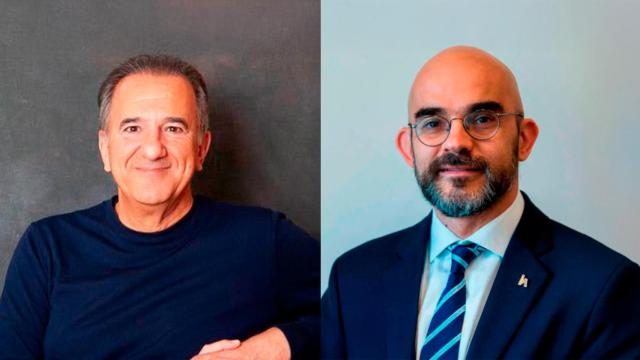 José Miguel Contreras, exdirector de contenidos de Prisa y Carlos Núñez, expresidente de Prisa.